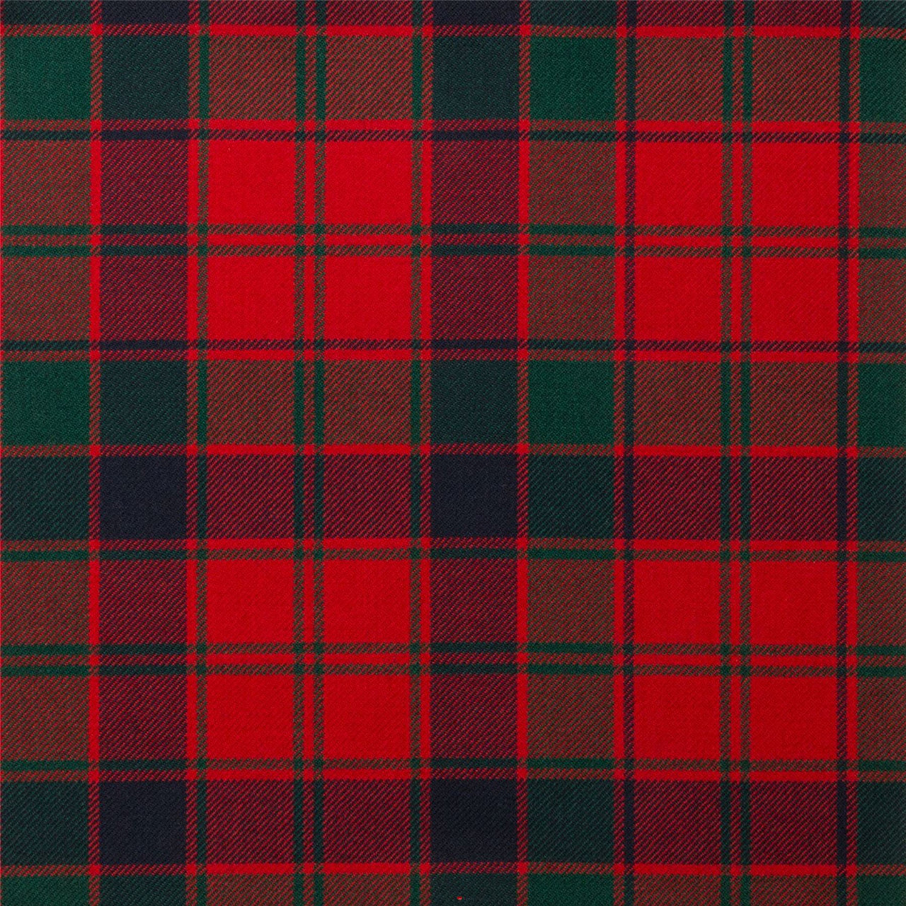 Light Weight 10oz Fabric Material Robertson Red Modern Tartan 1 Metre