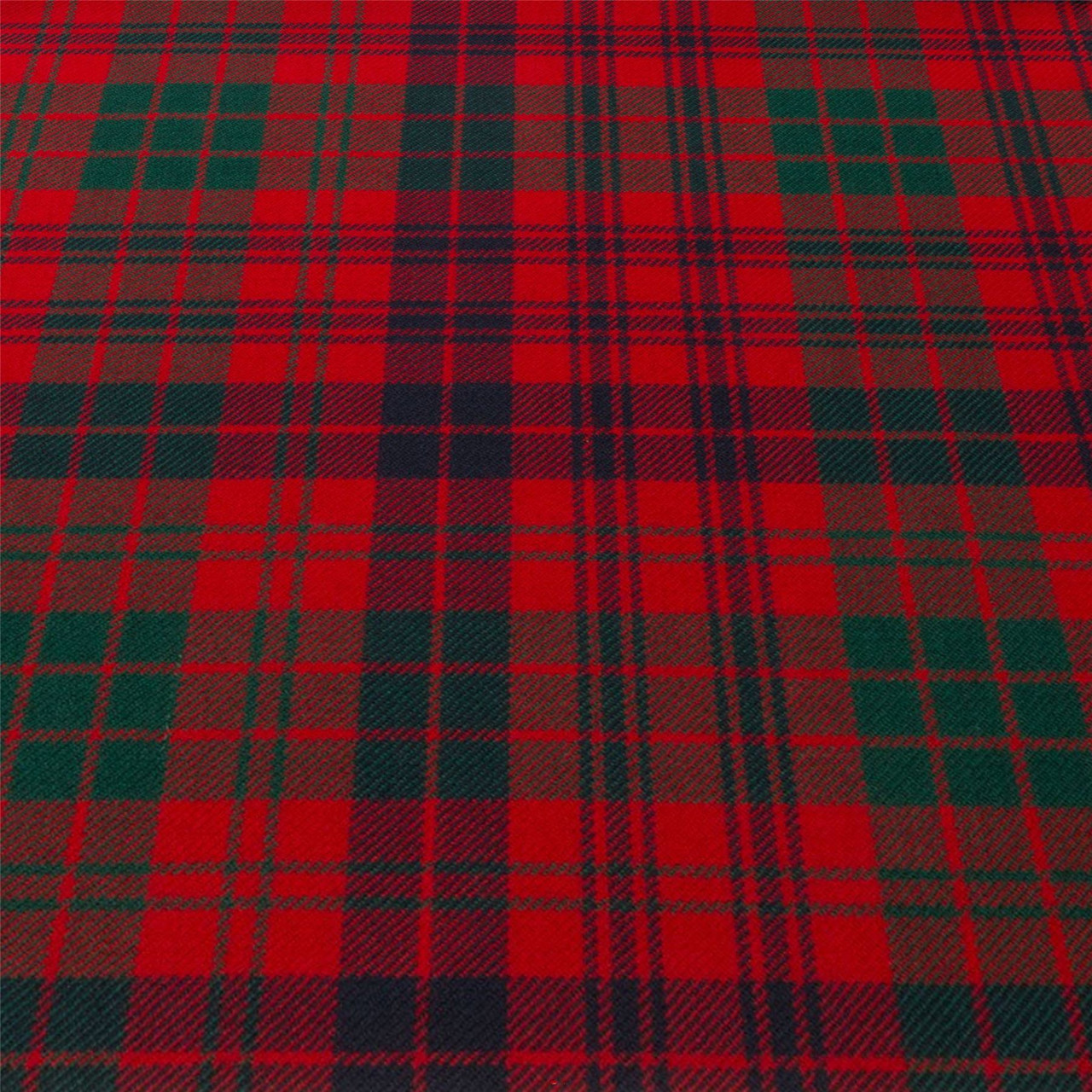 Light Weight 10oz Fabric Material Ross Red Modern Tartan 1 Metre