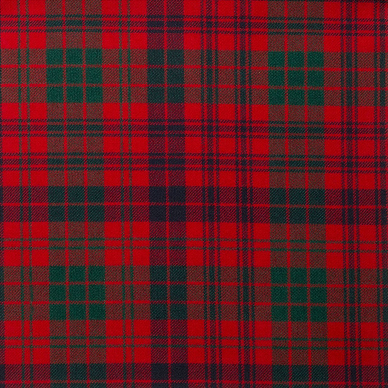 Light Weight 10oz Fabric Material Ross Red Modern Tartan 1 Metre