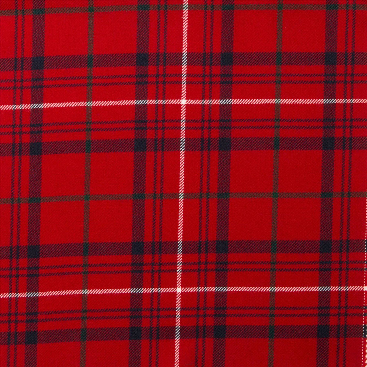 Light Weight 10oz Fabric Material Rose Red Modern Tartan 1 Metre