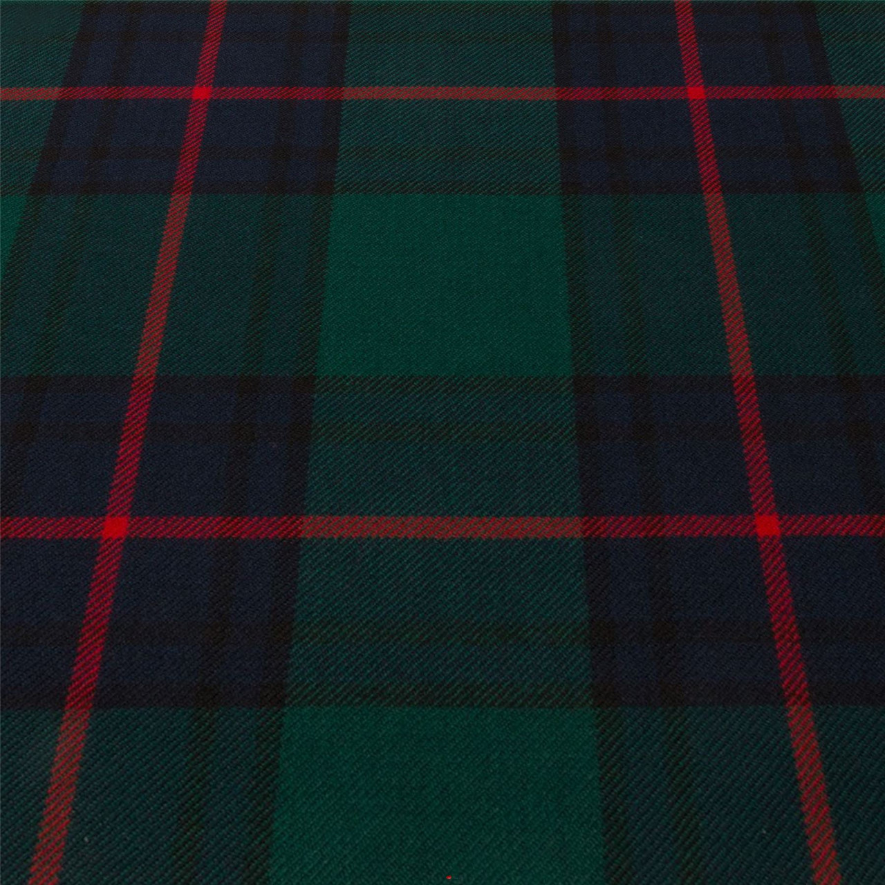 Light Weight 10oz Fabric Material Shaw Green Modern Tartan 1 Metre