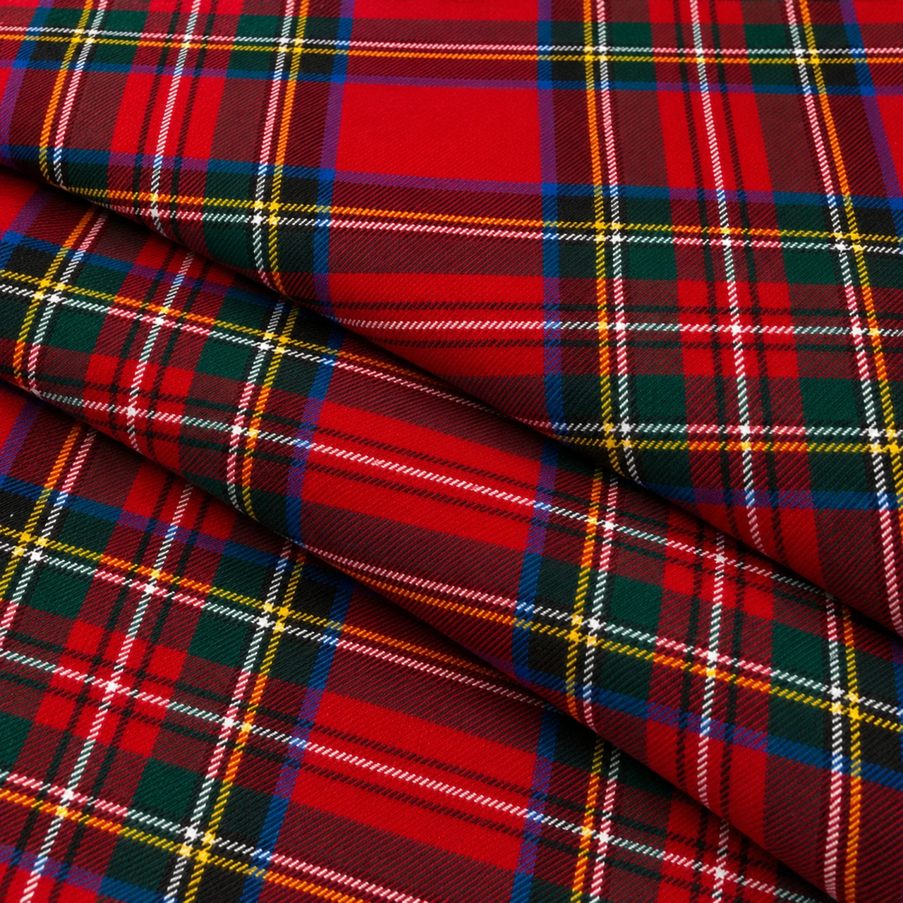 Light Weight 10oz Fabric Material Stewart Royal Modern Tartan 1 Metre