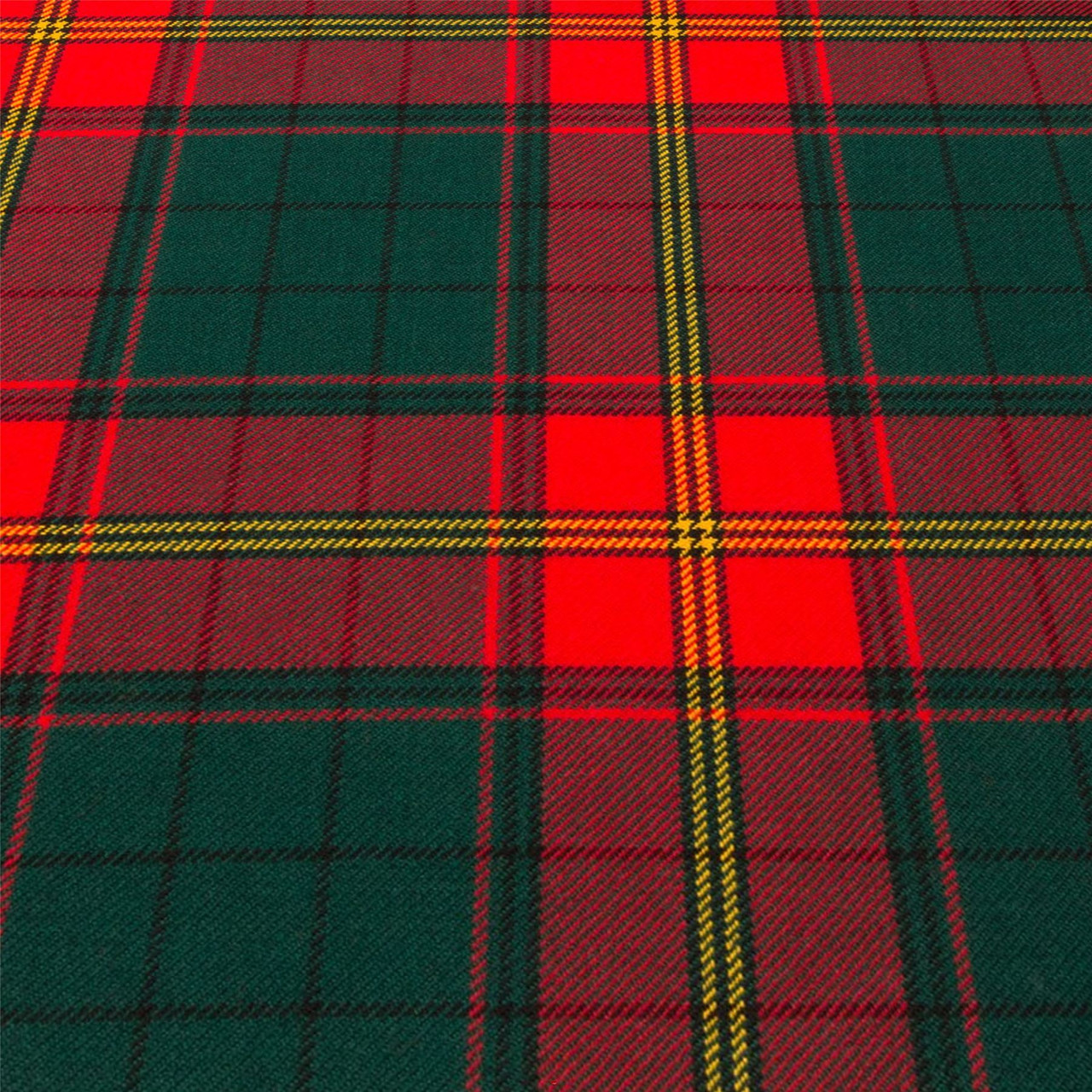 Light Weight 10oz Fabric Material Ulster Red Irish Tartan 1 Metre