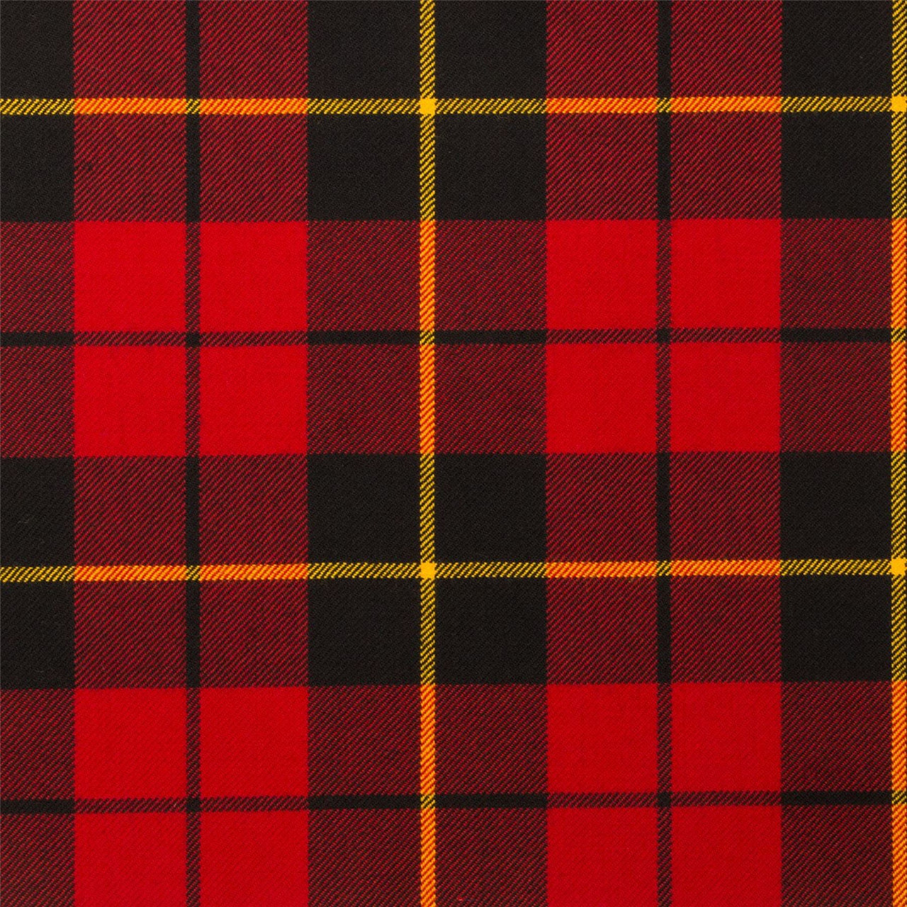 Light Weight 10oz Fabric Material Wallace Red Modern Tartan 1 Metre