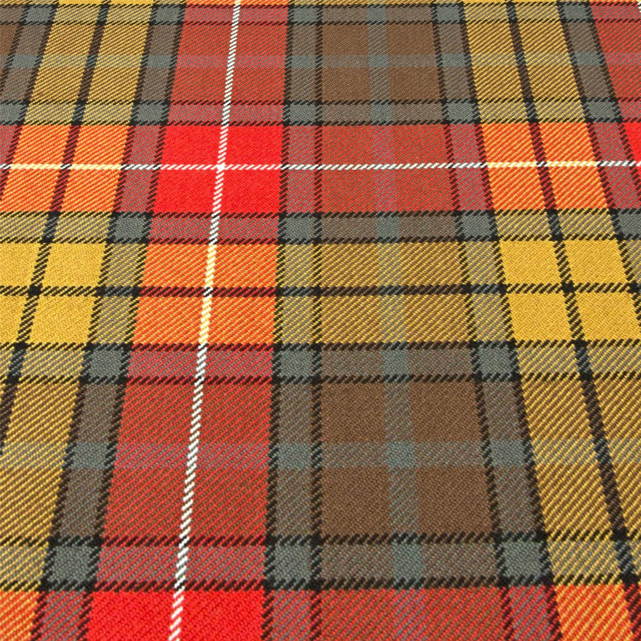 Heavy Weight 16oz Fabric Material Buchanan Weathered Tartan 1 Metre