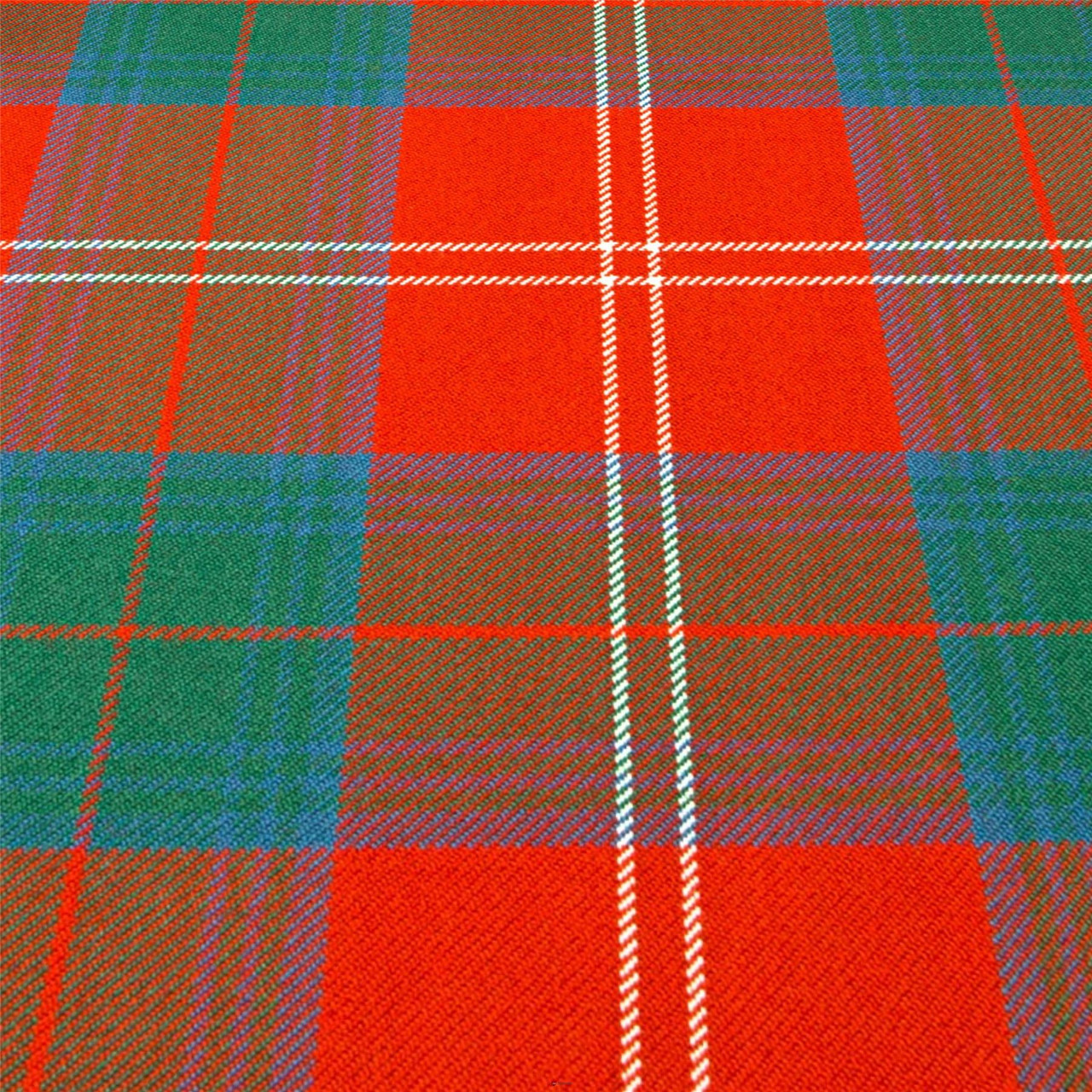 Heavy Weight 16oz Fabric Material Chisholm Clan Red Ancient Tartan 1 Metre