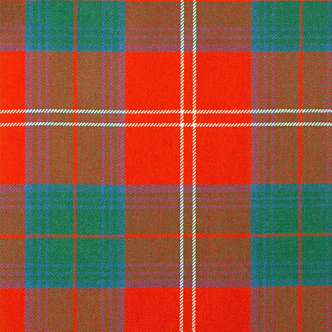 Heavy Weight 16oz Fabric Material Chisholm Clan Red Ancient Tartan 1 Metre