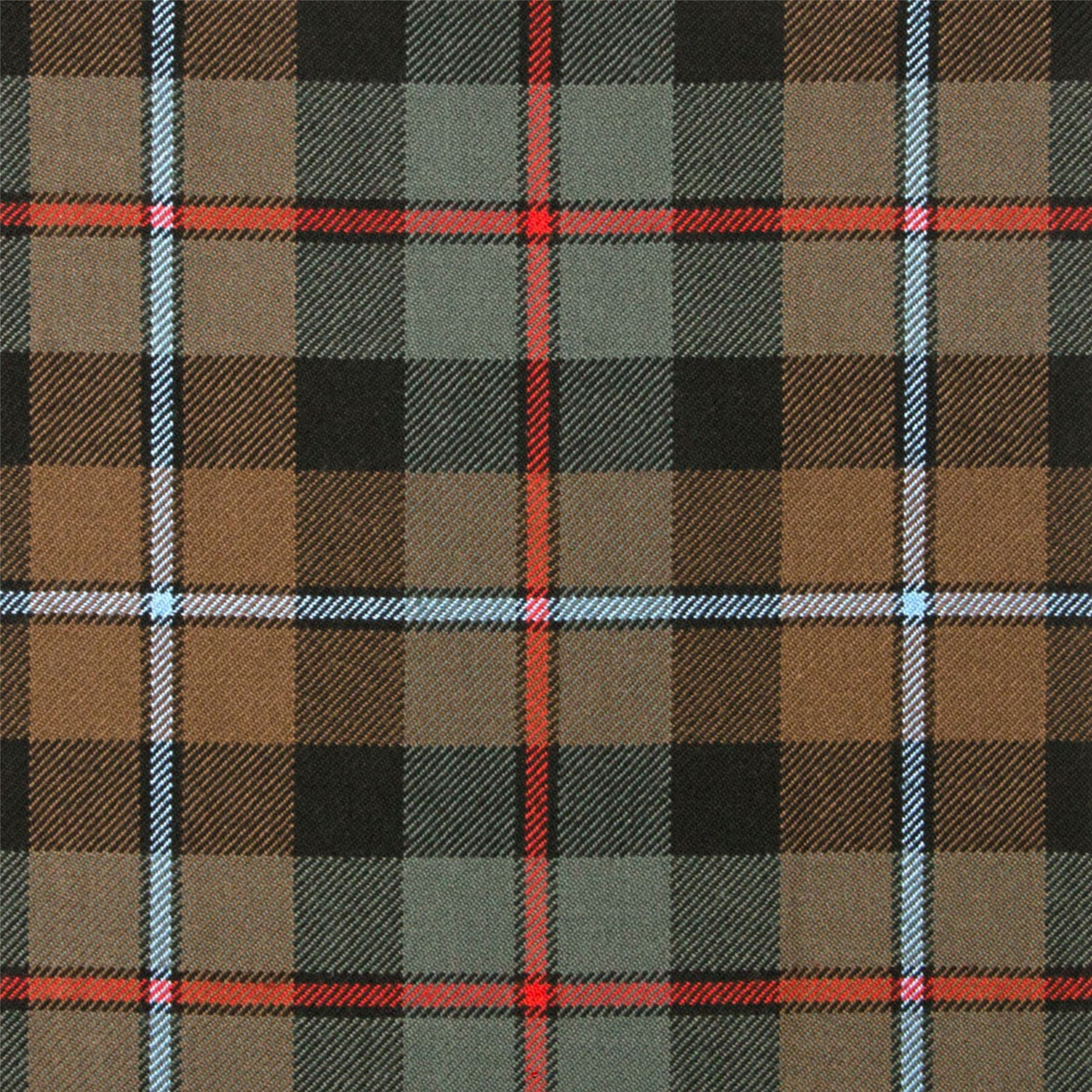 Heavy Weight 16oz Fabric Material Campbell of Cawdor Weathered Tartan 1 Metre