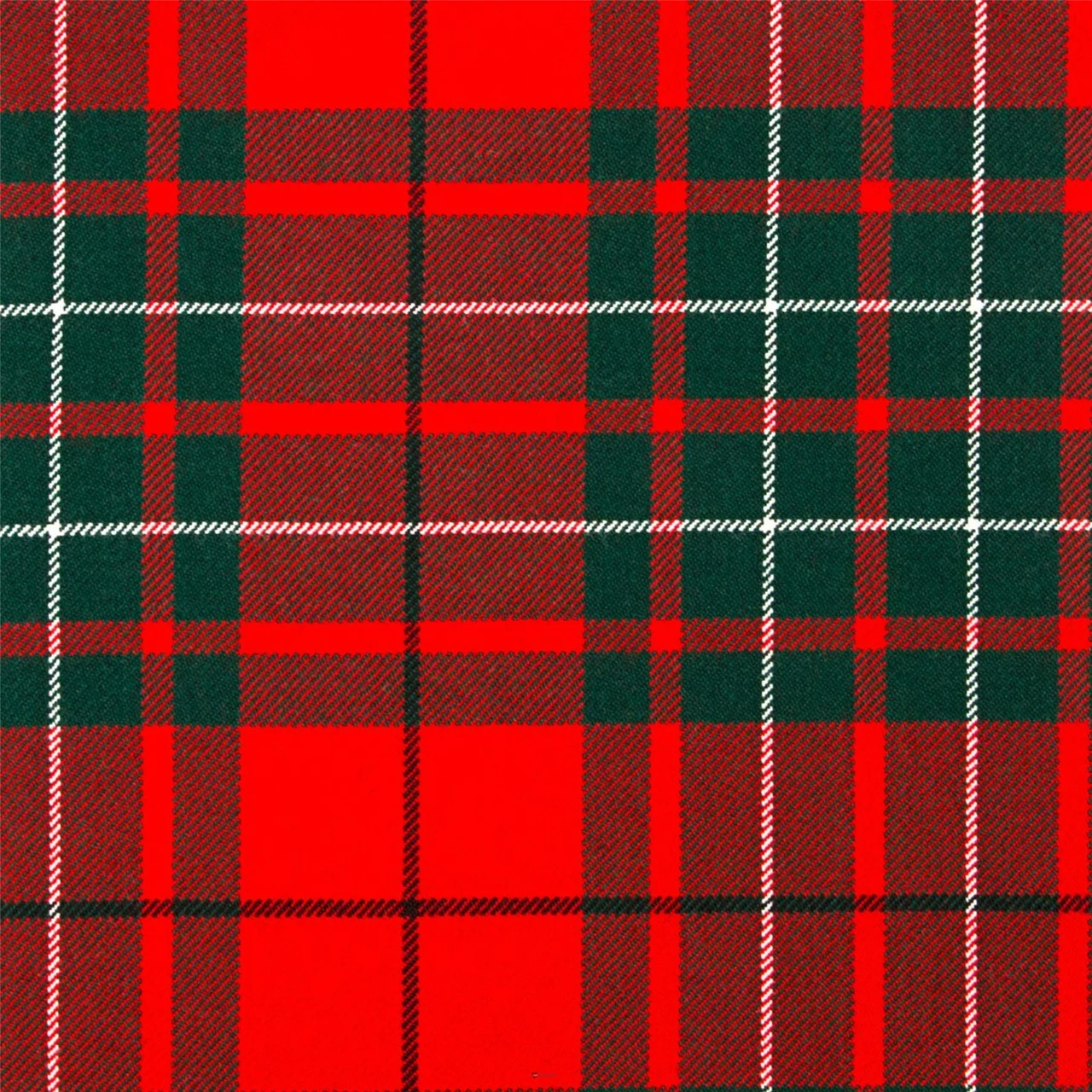 Heavy Weight 16oz Fabric Material Cumming Clan Red Modern Tartan 1 Metre