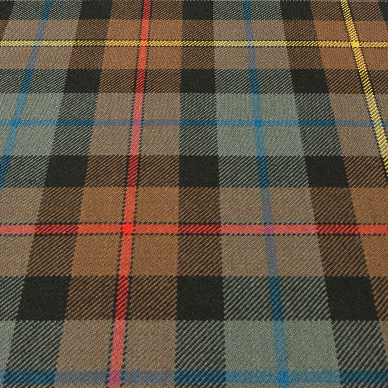 Heavy Weight 16oz Fabric Material Gow Hunting Weathered Tartan 1 Metre