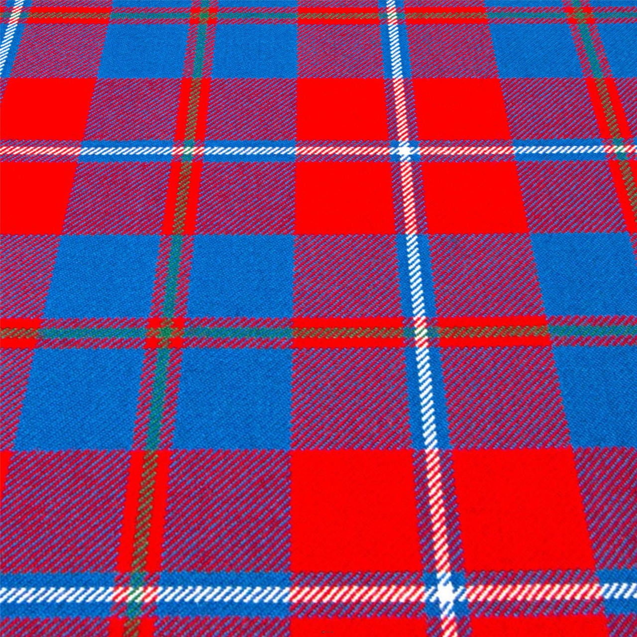 Heavy Weight 16oz Fabric Material Galloway Red Modern Tartan 1 Metre