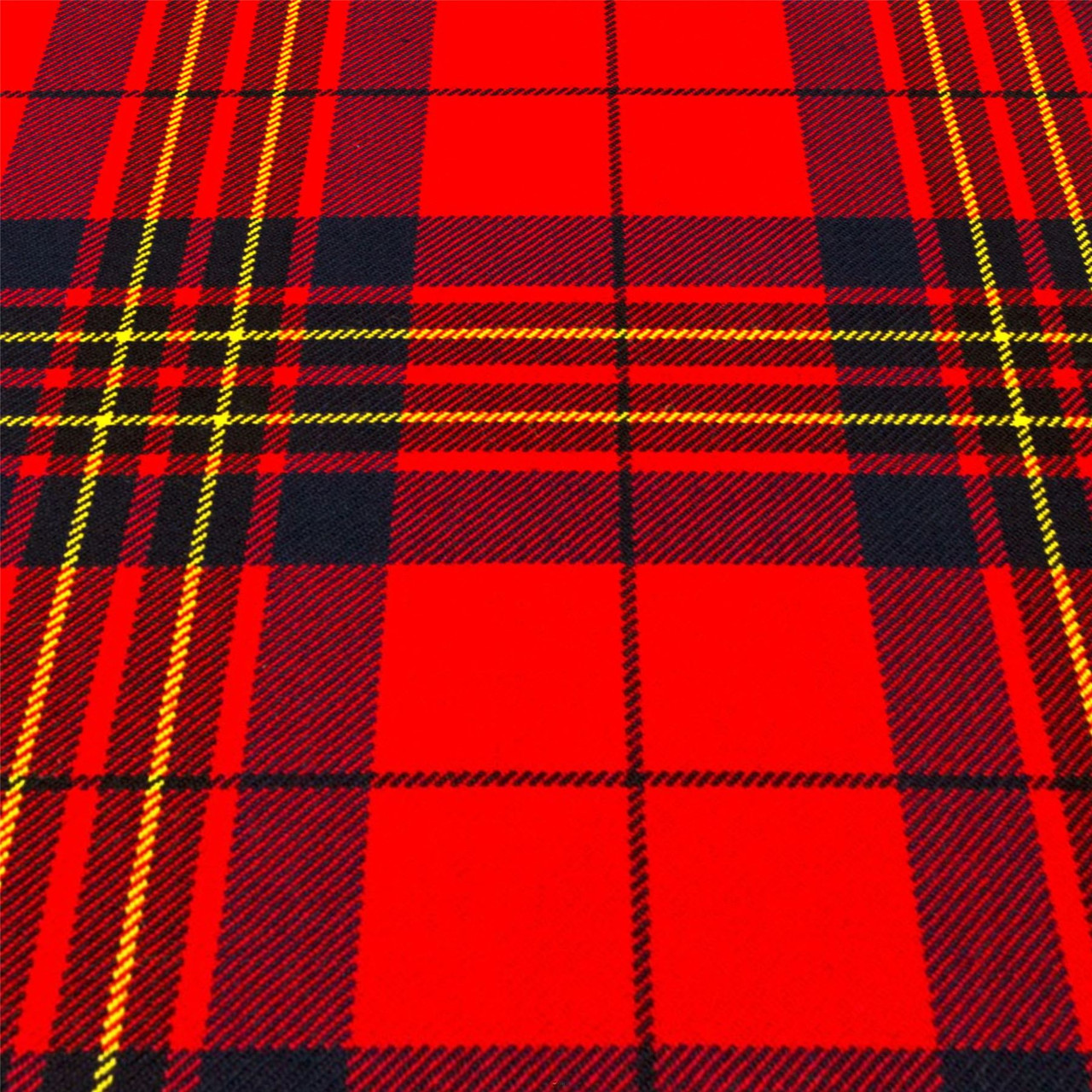 Heavy Weight 16oz Fabric Material Leslie Red Modern Tartan 1 Metre