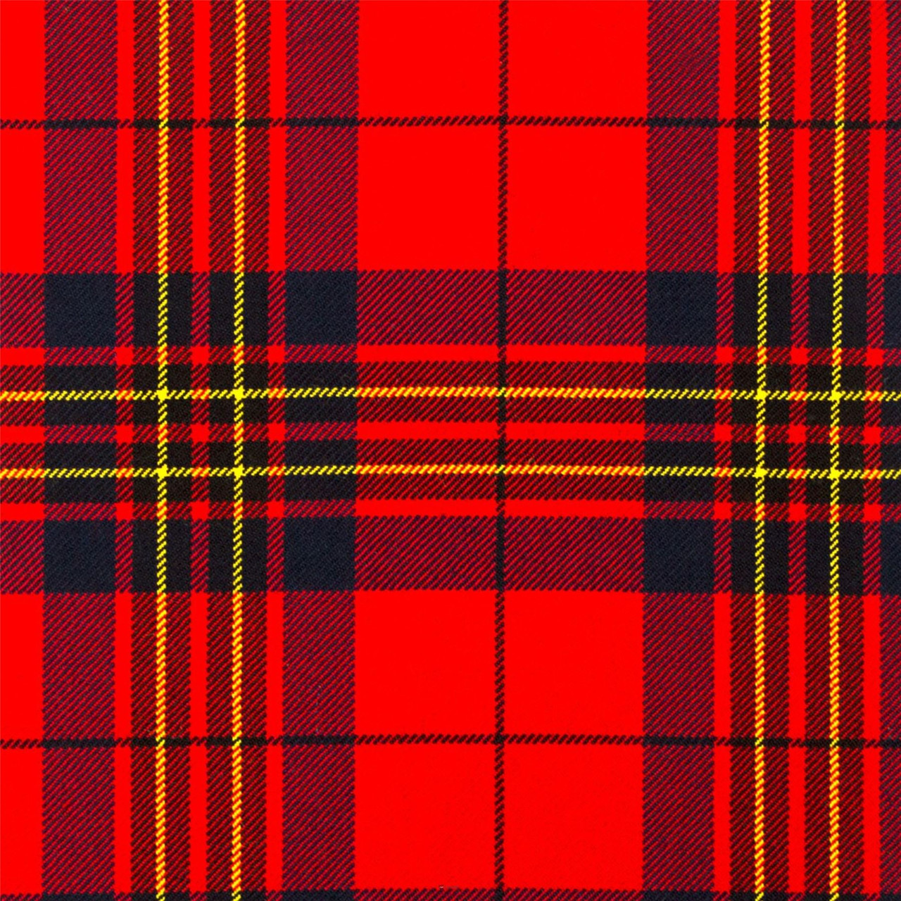 Heavy Weight 16oz Fabric Material Leslie Red Modern Tartan 1 Metre