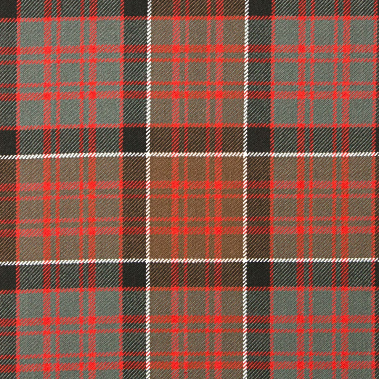 Heavy Weight 16oz Fabric Material MacDonald of Clanranald Weathered Tartan 1 Metre