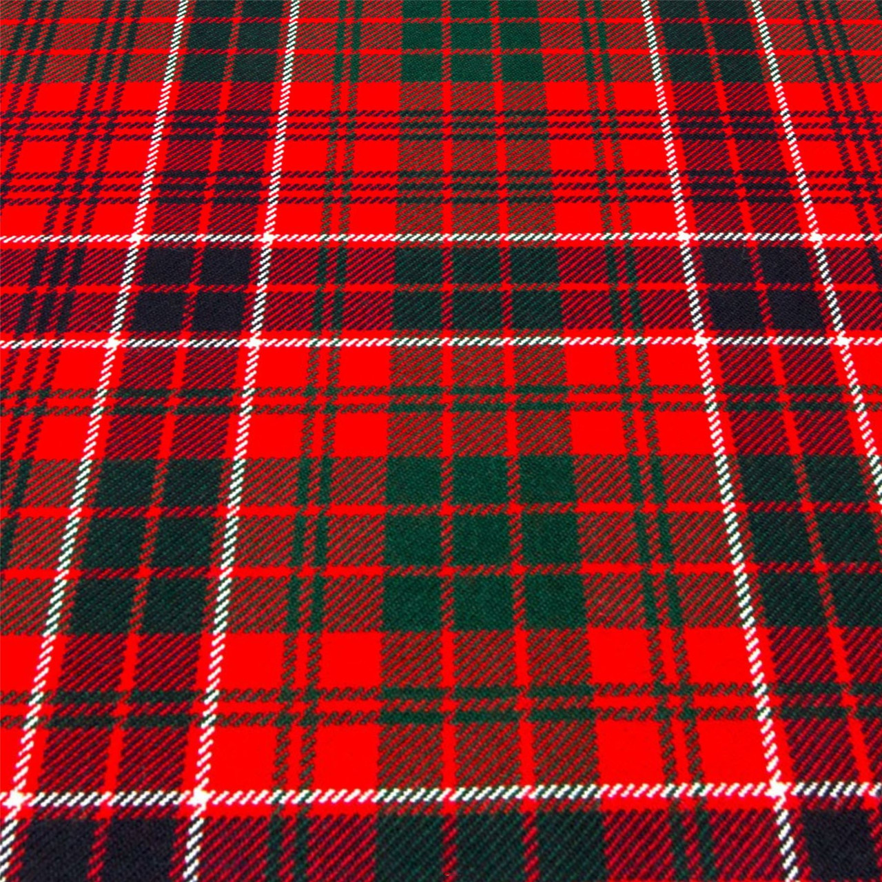 Heavy Weight 16oz Fabric Material MacRae Clan Modern Tartan 1 Metre