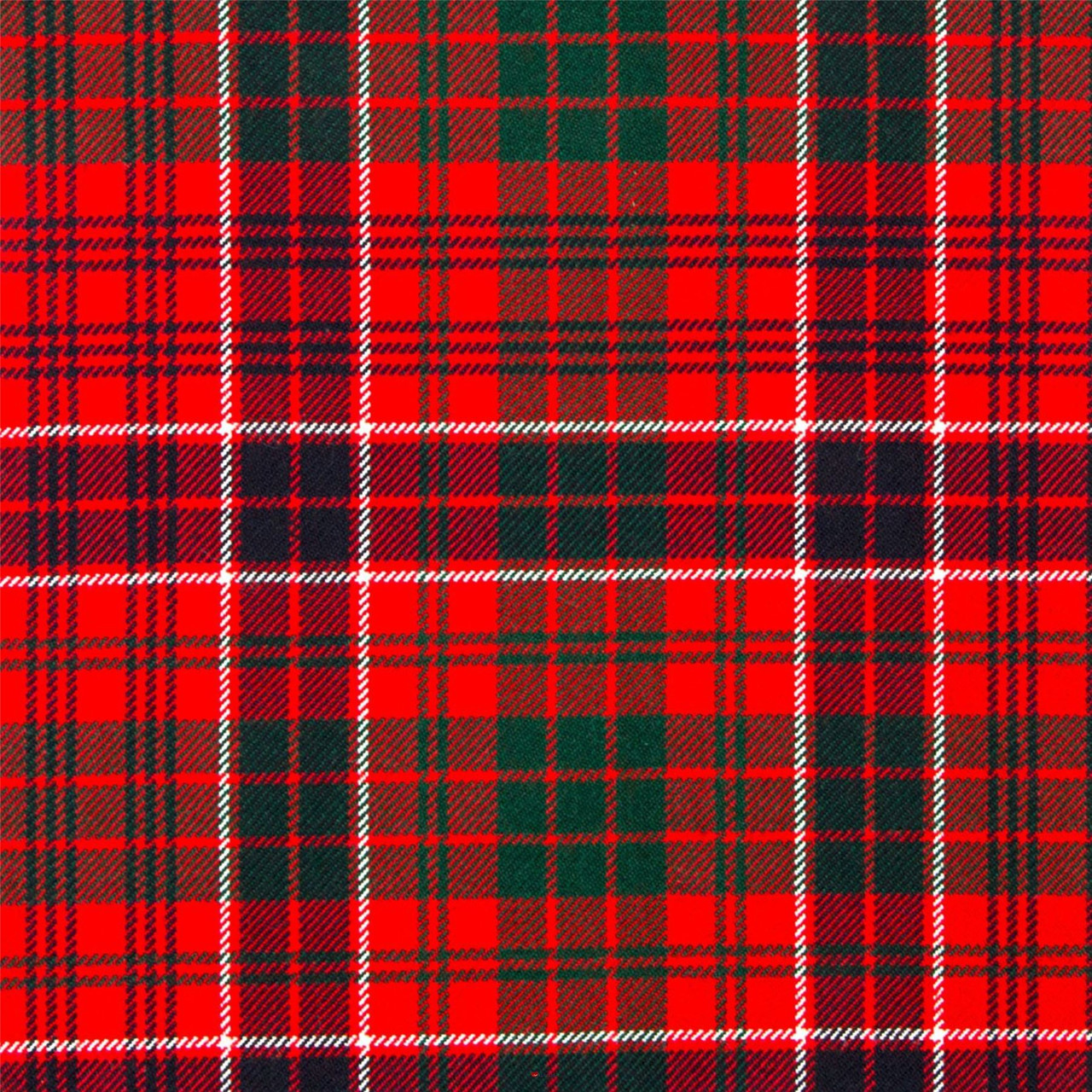 Heavy Weight 16oz Fabric Material MacRae Clan Modern Tartan 1 Metre