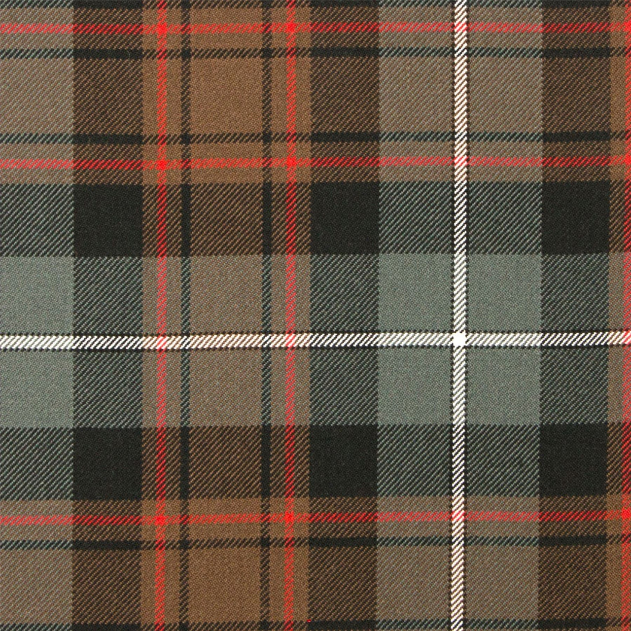 Heavy Weight 16oz Fabric Material MacRae Hunting Weathered Tartan 1 Metre