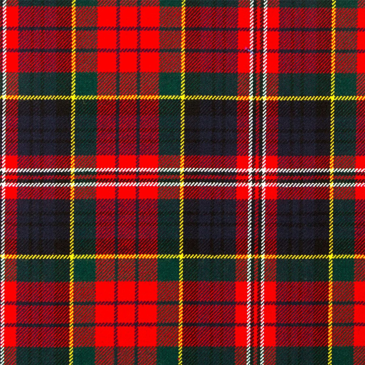 Heavy Weight 16oz Fabric Material MacPherson Clan Modern Tartan 1 Metre