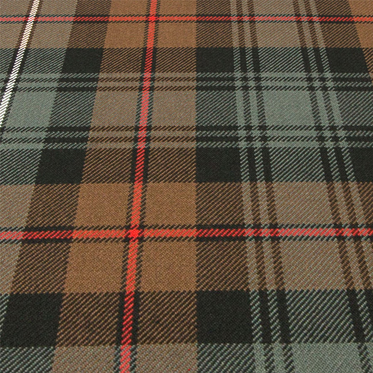 Heavy Weight 16oz Fabric Material Robertson Hunting Weathered Tartan 1 Metre