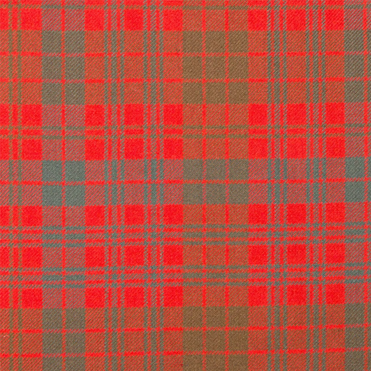Heavy Weight 16oz Fabric Material Ross Red Weathered Tartan 1 Metre