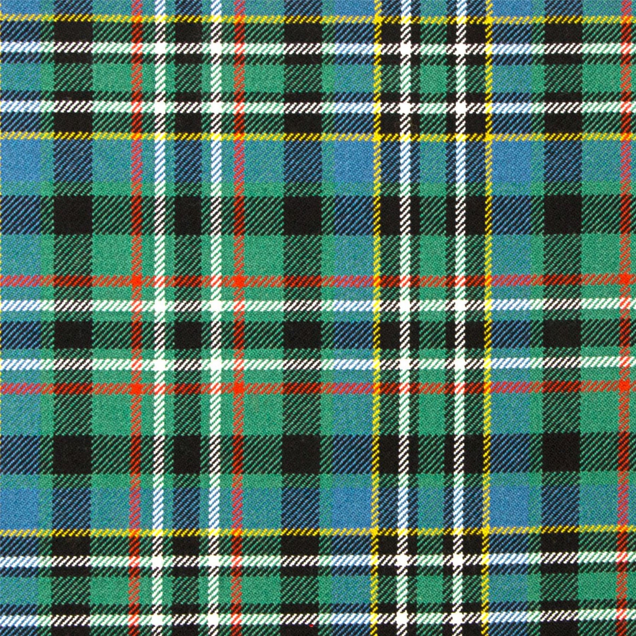 Heavy Weight 16oz Fabric Material Scott Green Ancient Tartan 1 Metre