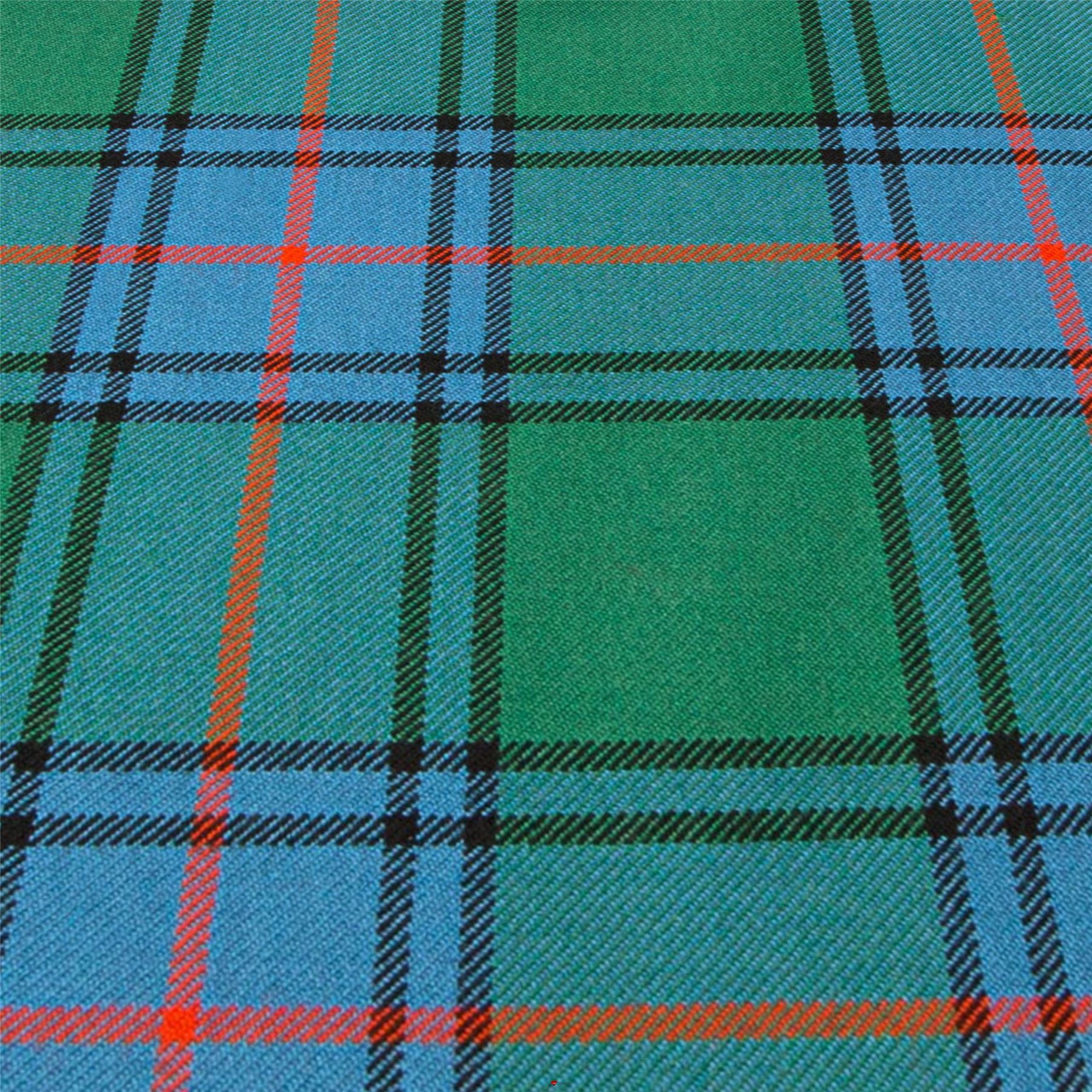 Heavy Weight 16oz Fabric Material Shaw Green Ancient Tartan 1 Metre