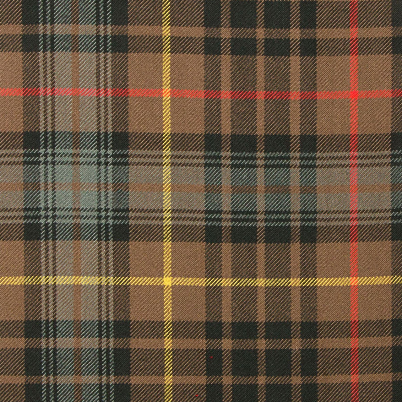 Heavy Weight 16oz Fabric Material Stewart Hunting Weathered Tartan 1 Metre