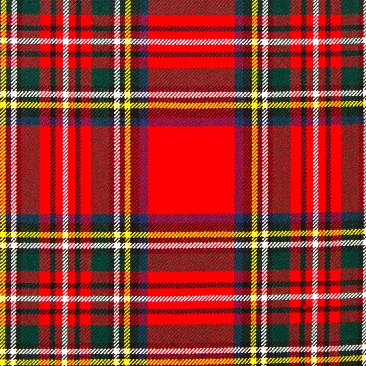 Heavy Weight 16oz Fabric Material Stewart Royal Modern Tartan 1 Metre