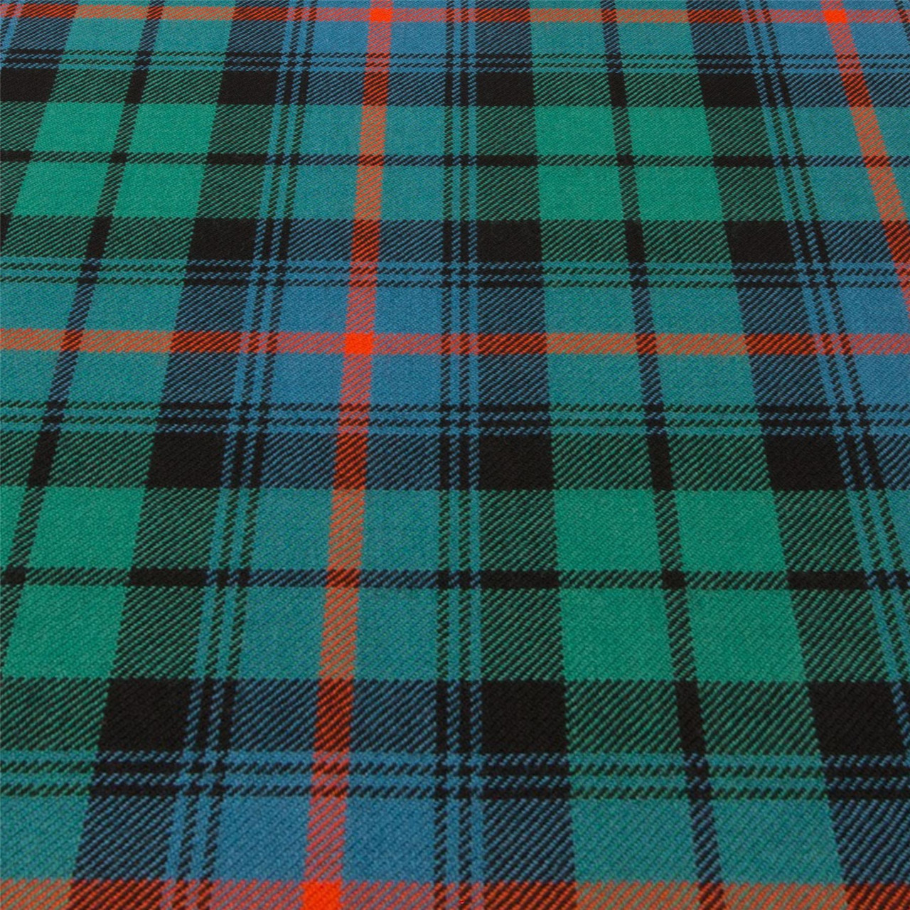 Heavy Weight 16oz Fabric Material Urquhart Broad Red Ancient Tartan 1 Metre