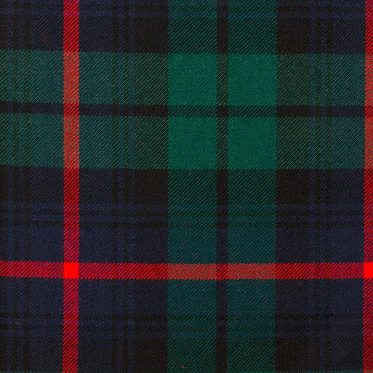 Heavy Weight 16oz Fabric Material Urquhart Broad Red Modern Tartan 1 Metre