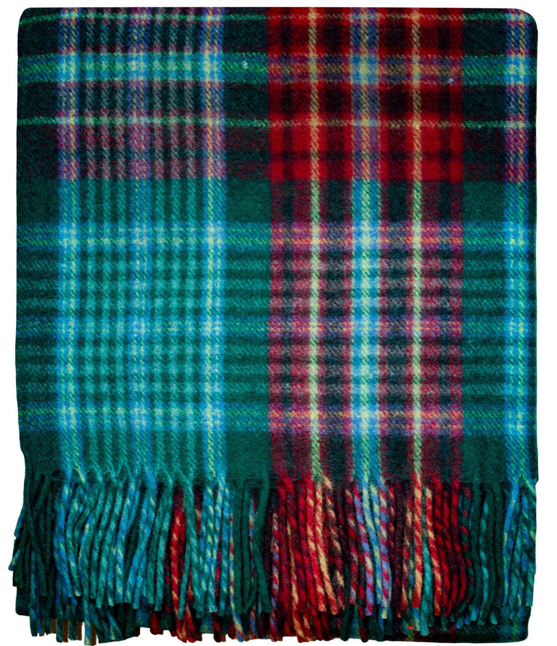 New Brunswick Tartan Traditional Scottish Blanket Throw Wool Mix