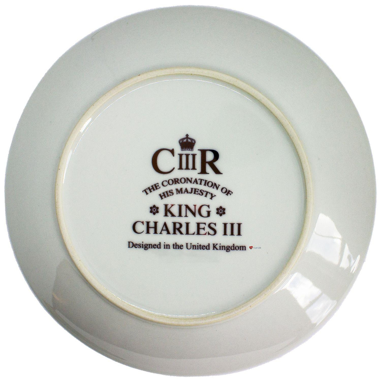 King Charles III Coronation Gold Plated Commemorative 6th May 2023 8" Plate