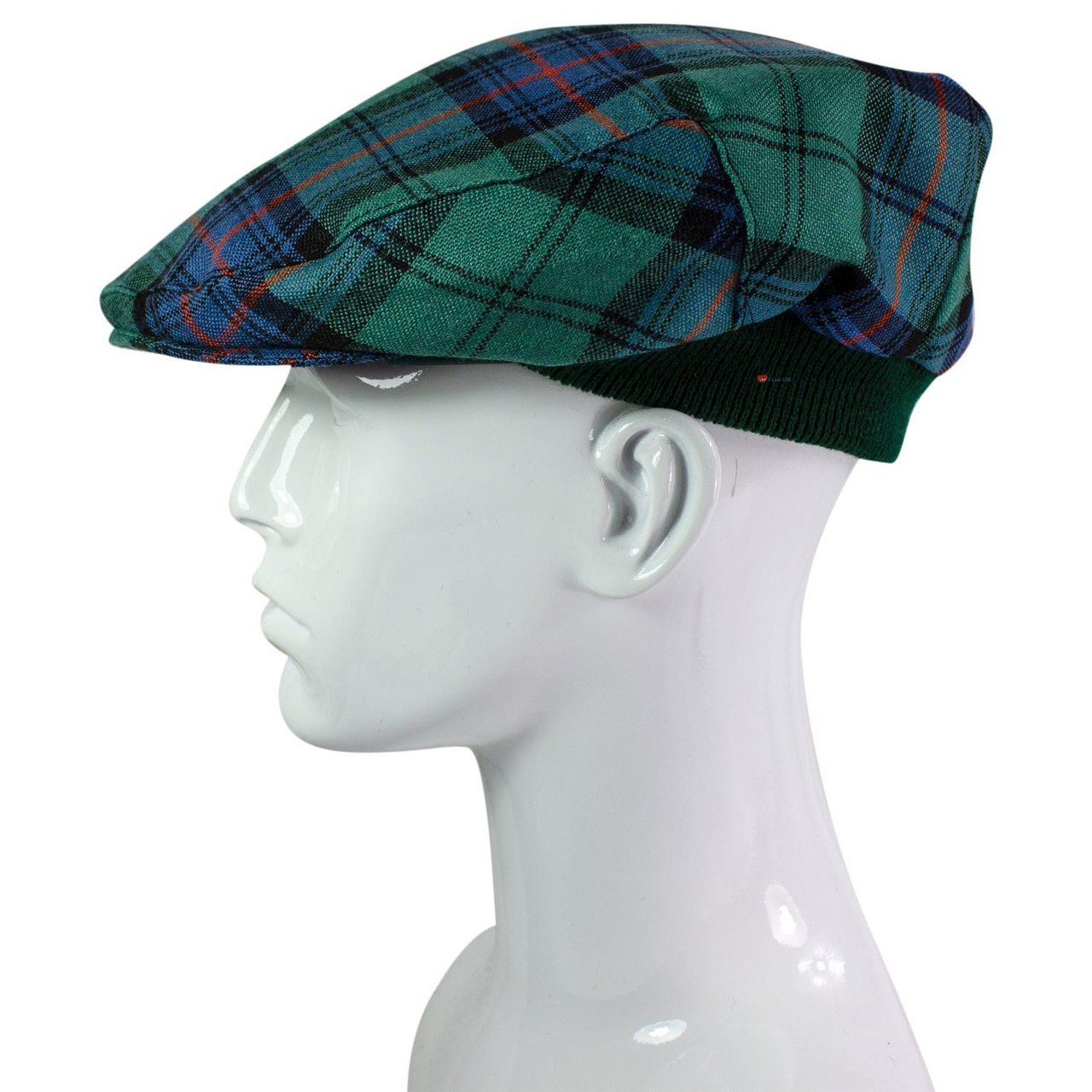 Mens Tartan Flat Cap Armstrong Ancient Tartan Plaid Design Mens and Womens One size Elasticated Band Comfort Fit Scottish Made