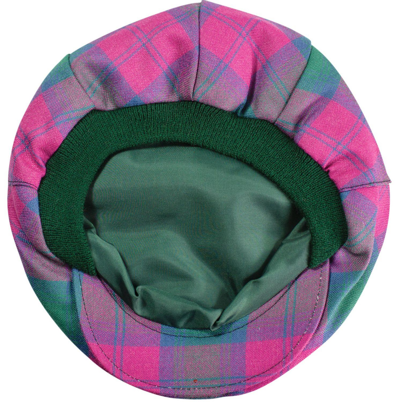 Mens Tartan Flat Cap Lindsay Ancient Tartan Plaid Design Mens and Womens One size Elasticated Band Comfort Fit Scottish Made