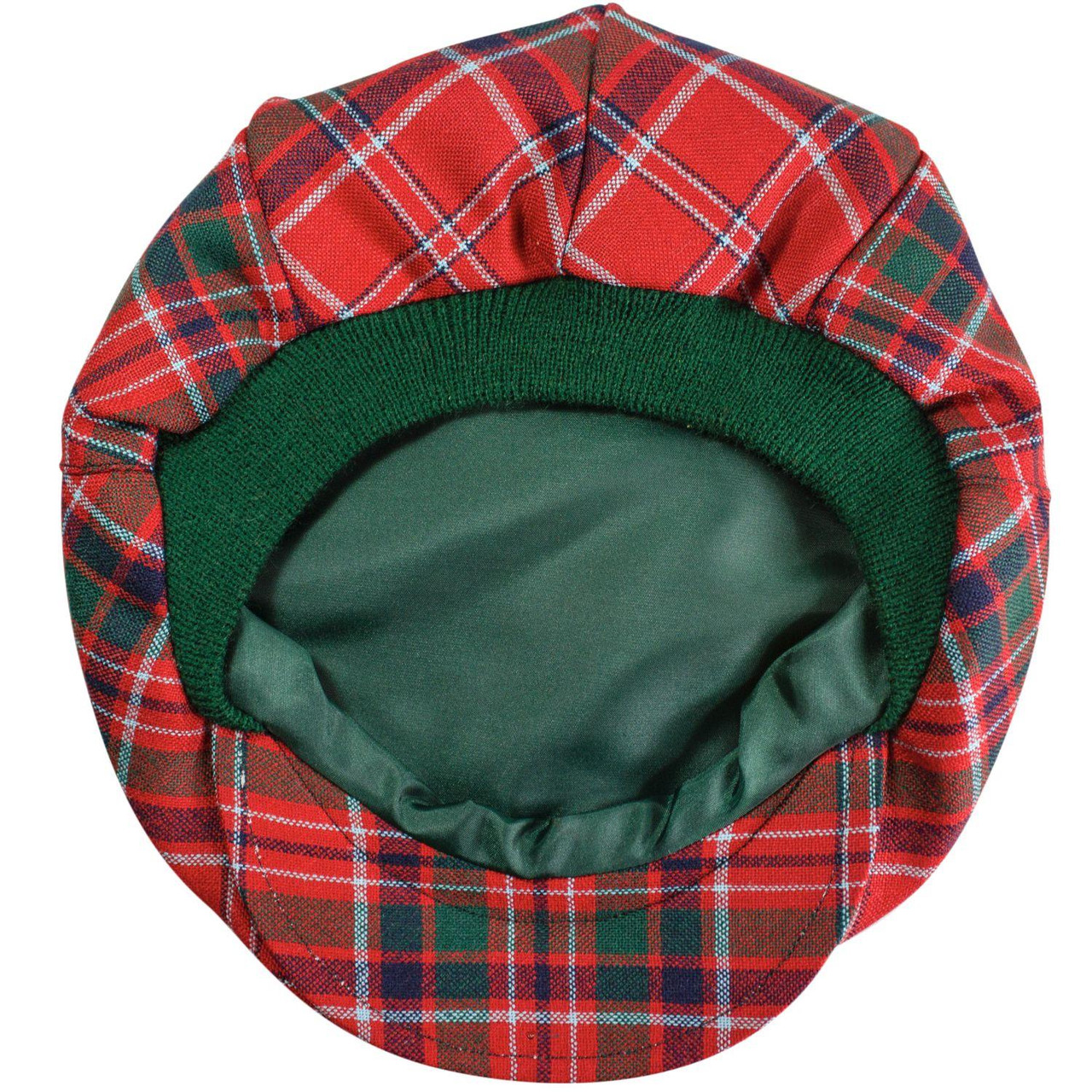 Mens Tartan Flat Cap MacGillivray Modern Tartan Plaid Design Mens and Womens One size Elasticated Band Comfort Fit Scottish Made
