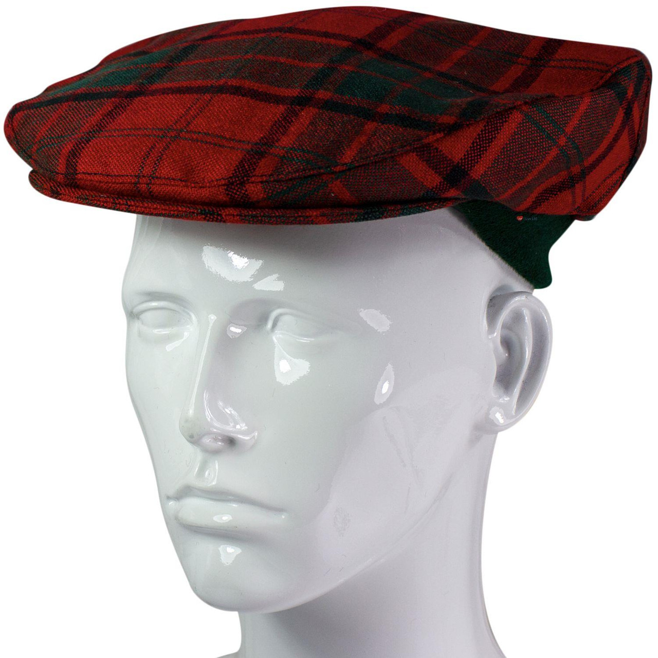 Mens Tartan Flat Cap Maxwell Modern Tartan Plaid Design Mens and Womens One size Elasticated Band Comfort Fit Scottish Made