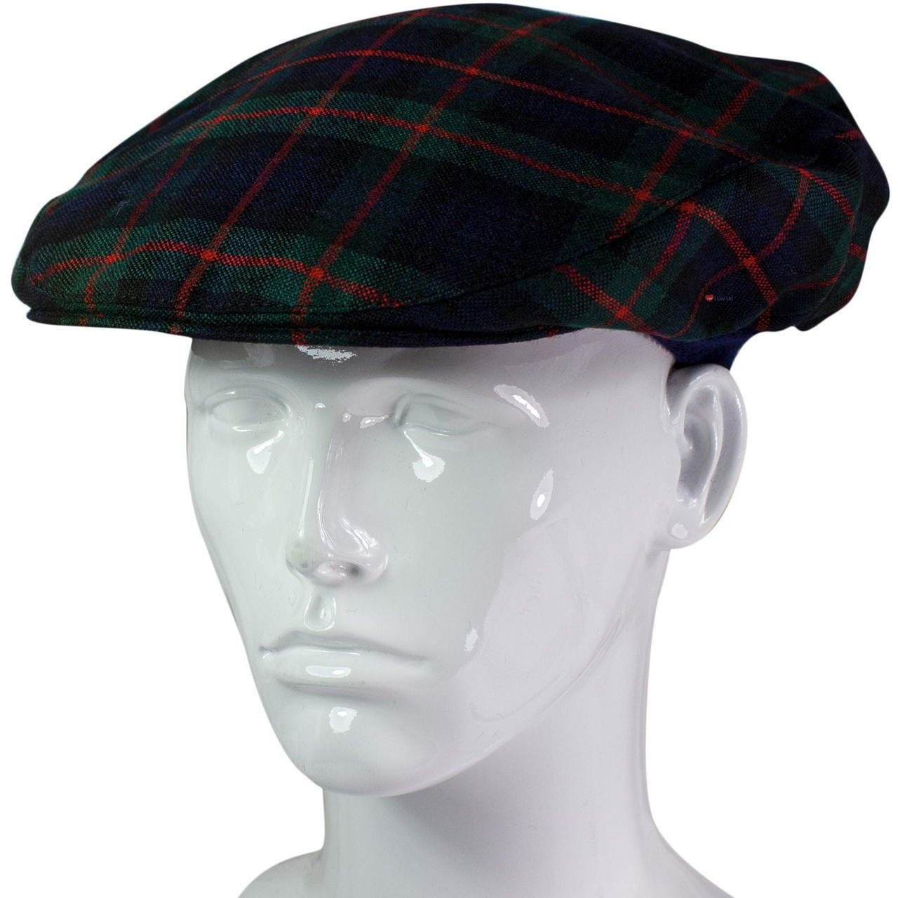 Mens Tartan Flat Cap Murray of Atholl Modern Tartan Plaid Design Mens and Womens One size Elasticated Band Comfort Fit Scottish Made