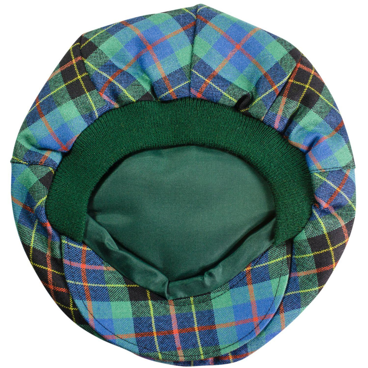 Mens Tartan Flat Cap Brodie Hunting Ancient Tartan Plaid Design Mens and Womens One size Elasticated Band Comfort Fit Scottish Made