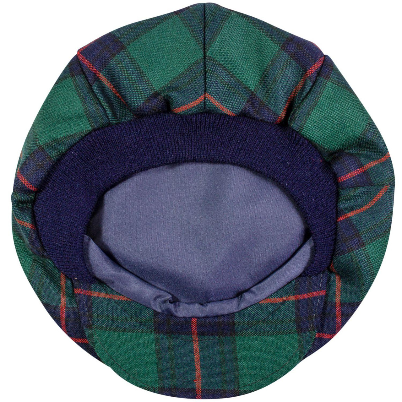 Mens Tartan Flat Cap Shaw Modern Tartan Plaid Design Mens and Womens One size Elasticated Band Comfort Fit Scottish Made
