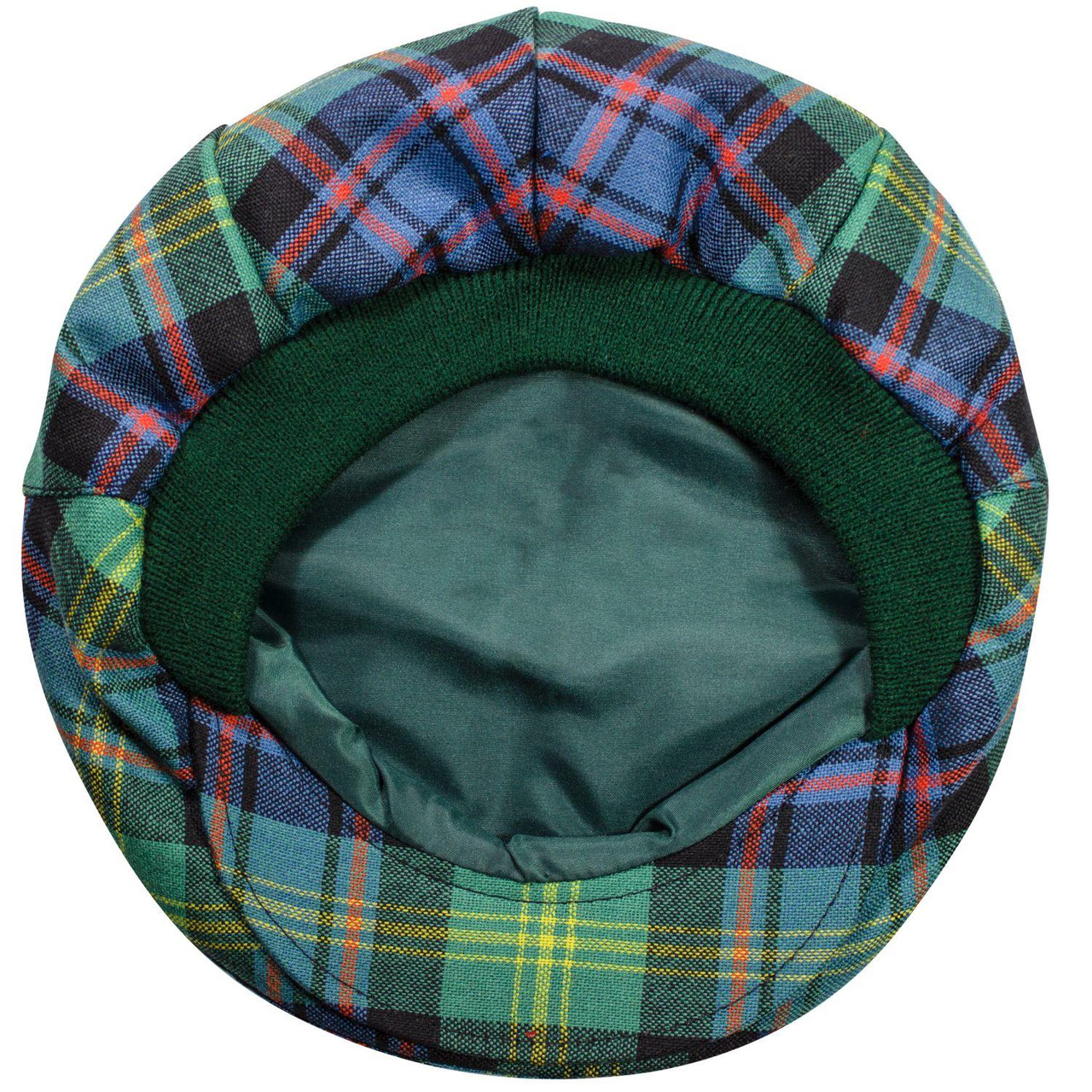 Mens Tartan Flat Cap Watson Ancient Tartan Plaid Design Mens and Womens One size Elasticated Band Comfort Fit Scottish Made
