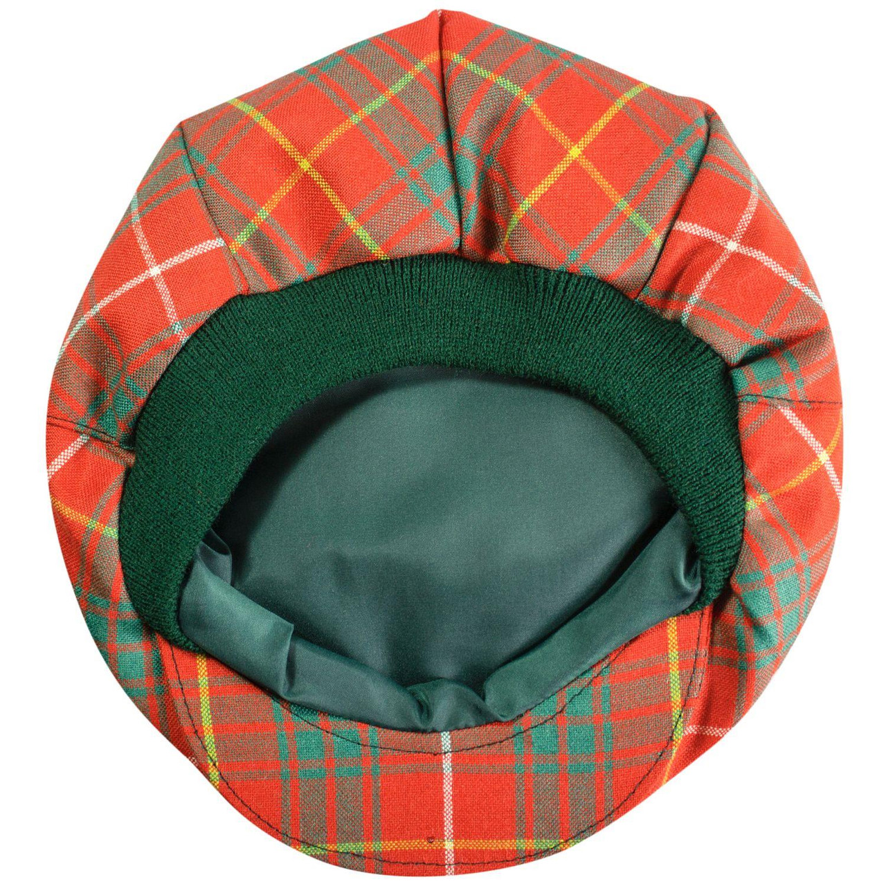 Mens Tartan Flat Cap Bruce Ancient Tartan Plaid Design Mens and Womens One size Elasticated Band Comfort Fit Scottish Made