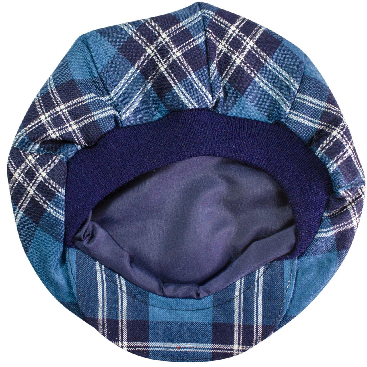 Mens Tartan Flat Cap Earl of St Andrews Modern Tartan Plaid Design Mens and Womens One size Elasticated Band Comfort Fit Scottish Made