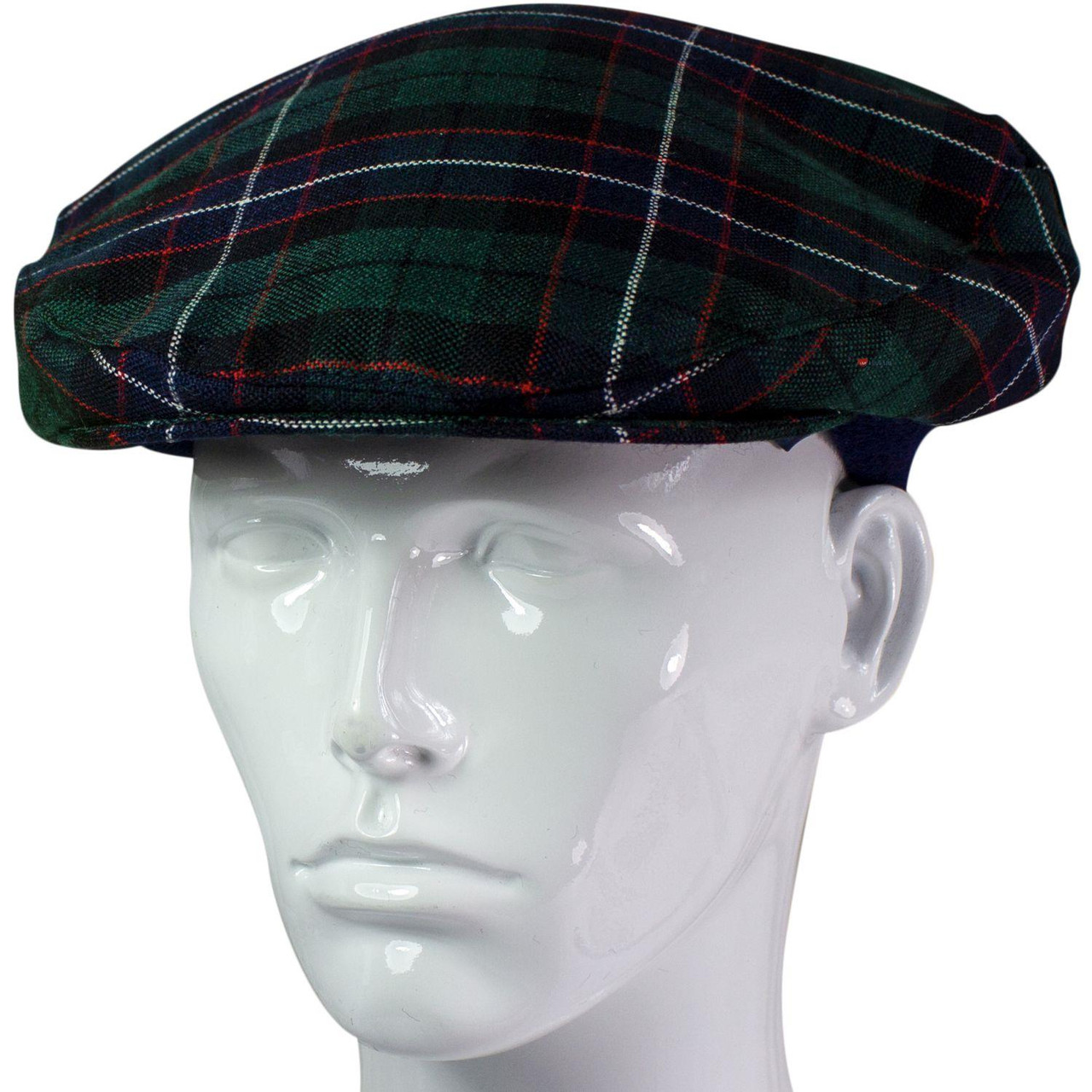 Mens Tartan Flat Cap Mitchell Modern Tartan Plaid Design Mens and Womens One size Elasticated Band Comfort Fit Scottish Made