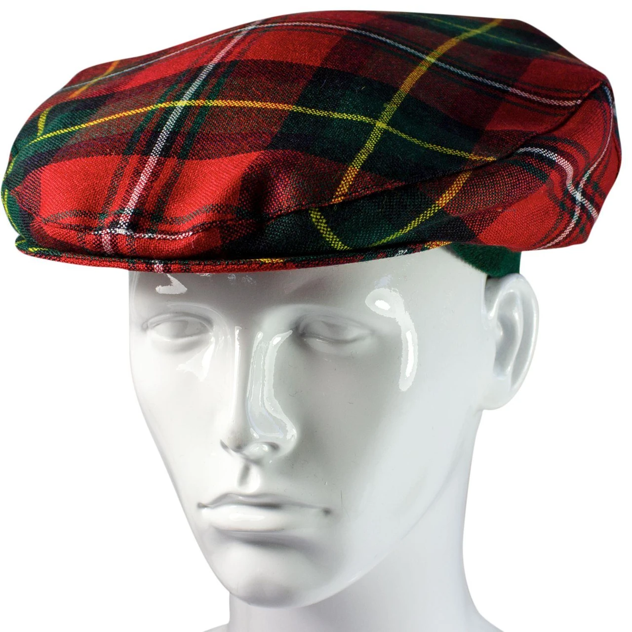 Mens Tartan Flat Cap Boyd Modern Tartan Plaid Design Mens and Womens One size Elasticated Band Comfort Fit Scottish Made