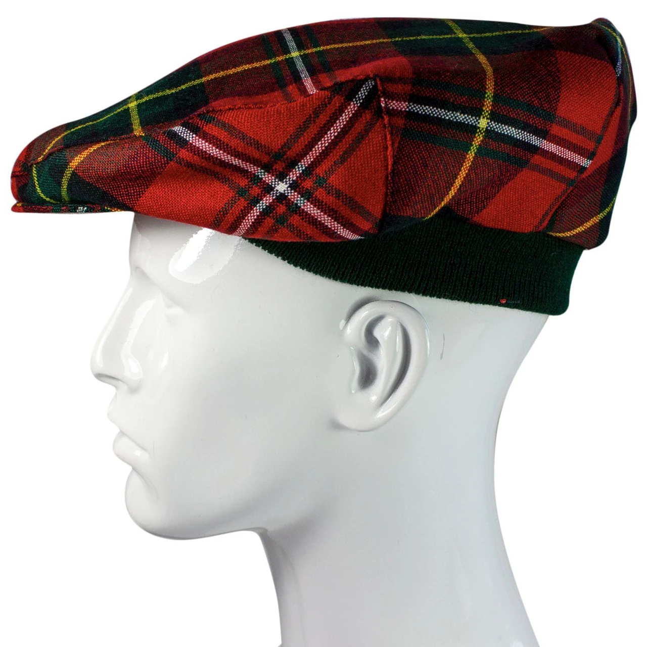 Mens Tartan Flat Cap Boyd Modern Tartan Plaid Design Mens and Womens One size Elasticated Band Comfort Fit Scottish Made