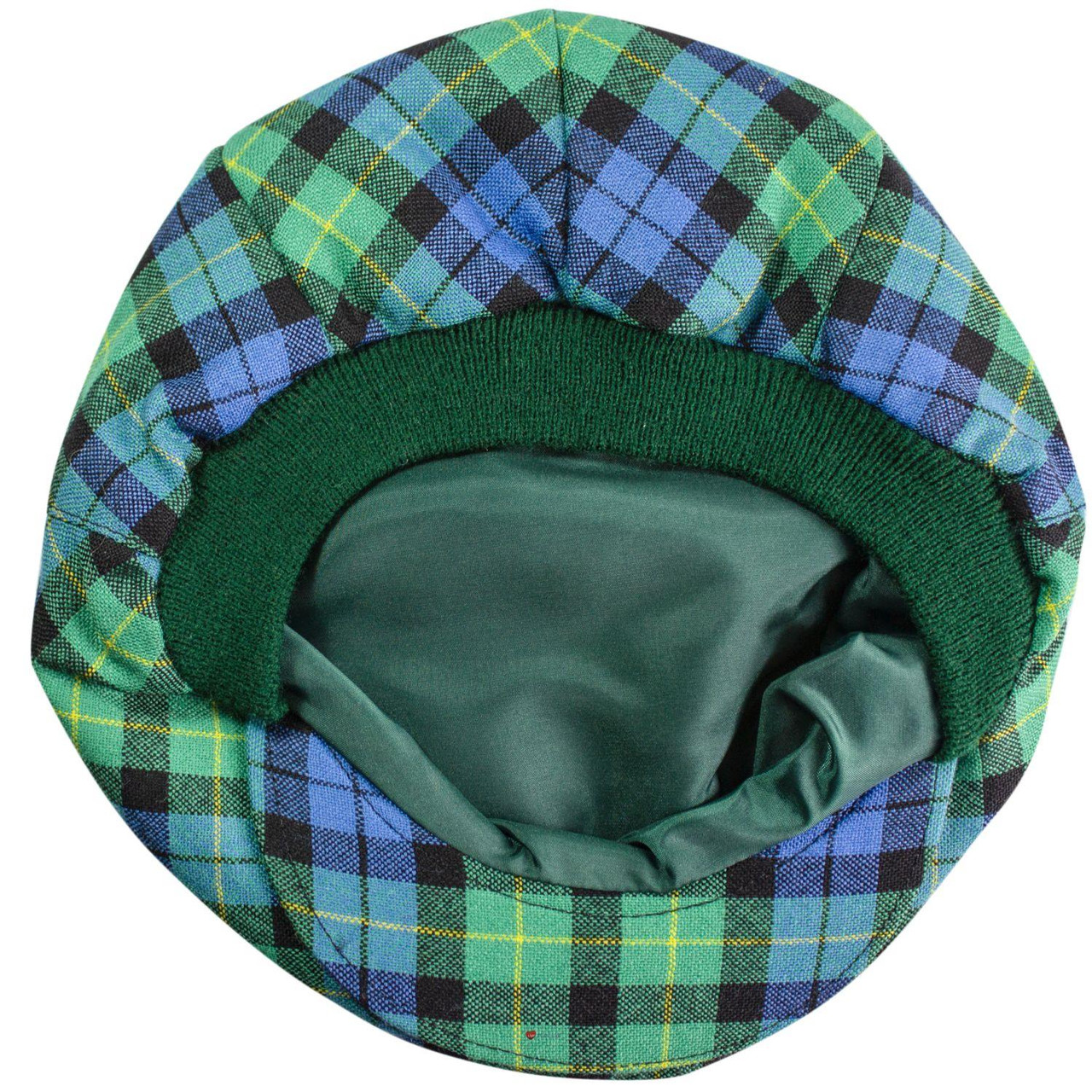Mens Tartan Flat Cap Campbell of Breadalbane Ancient Tartan Plaid Design Mens and Womens One size Elasticated Band Comfort Fit Scottish Made
