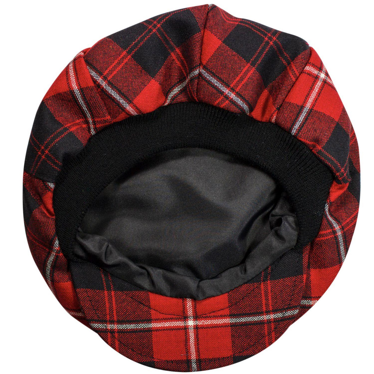 Mens Tartan Flat Cap Cunningham Modern Tartan Plaid Design Mens and Womens One size Elasticated Band Comfort Fit Scottish Made