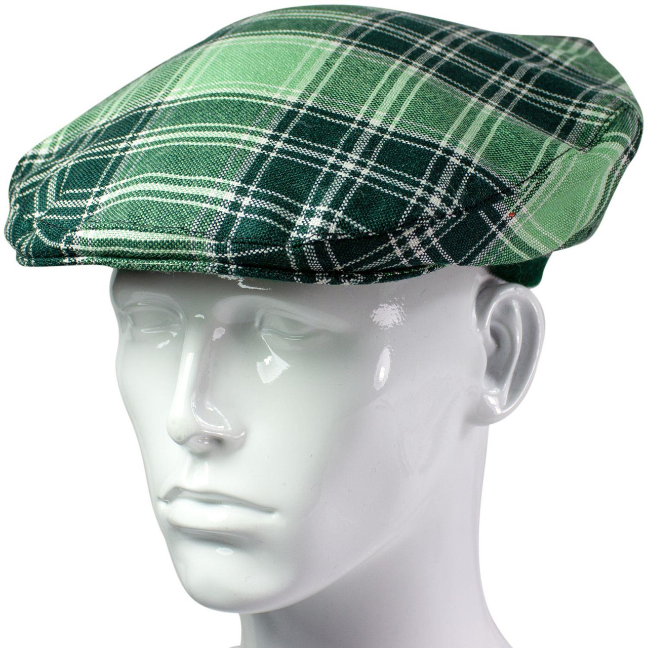 Mens Tartan Flat Cap MacDonald Lord Of The Isles Hunting Ancient Tartan Plaid Design Mens and Womens One size Elasticated Band Comfort Fit Scottish Made