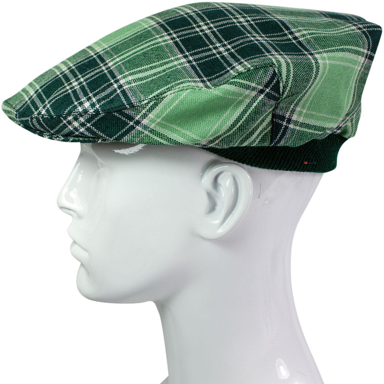 Mens Tartan Flat Cap MacDonald Lord Of The Isles Hunting Ancient Tartan Plaid Design Mens and Womens One size Elasticated Band Comfort Fit Scottish Made