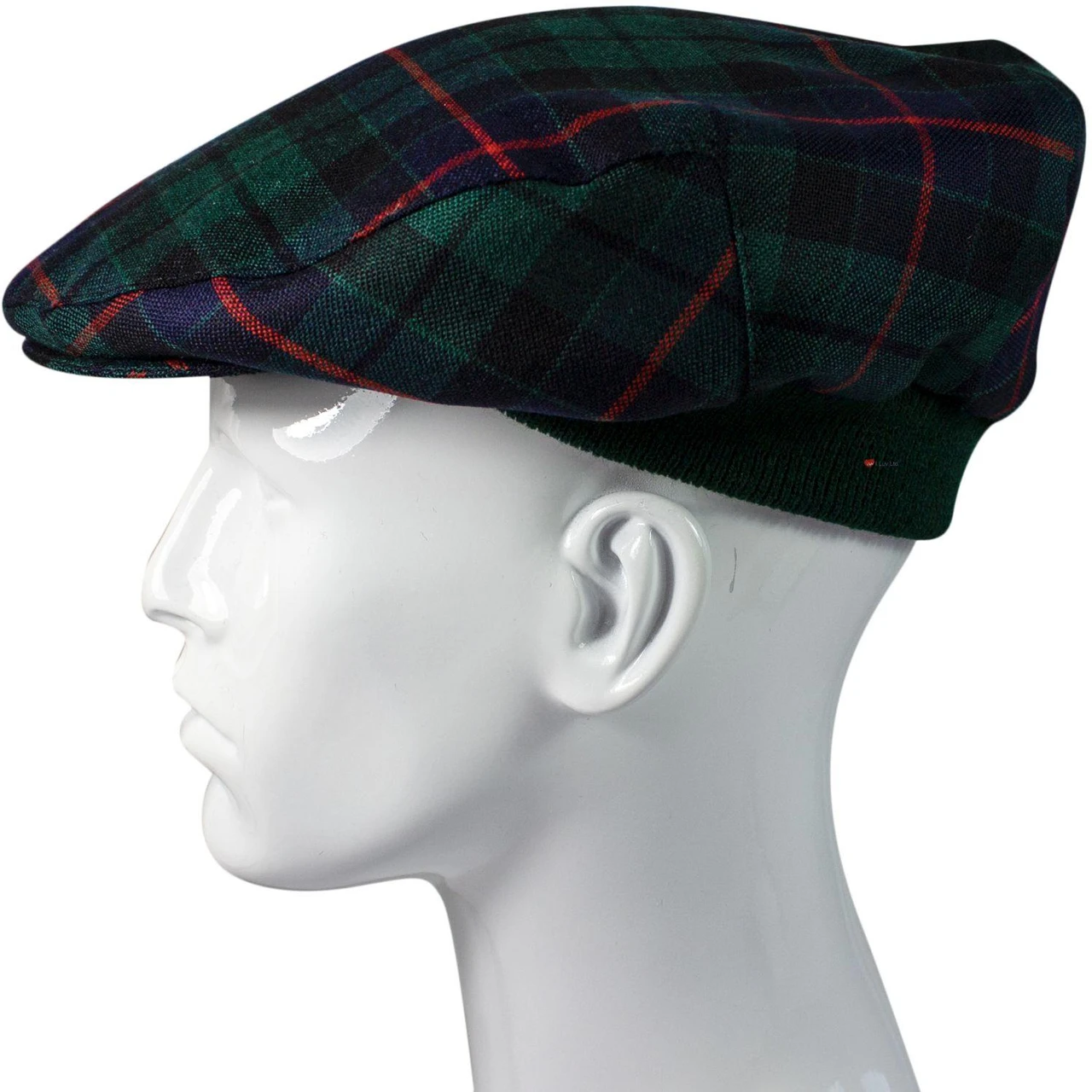 Mens Tartan Flat Cap Morrison Modern Tartan Plaid Design Mens and Womens One size Elasticated Band Comfort Fit Scottish Made